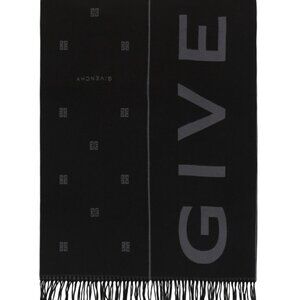 Givenchy Split 4G Scarf One Size, Black Grey
